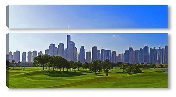 Модульная картина Городской пейзаж в Дубае