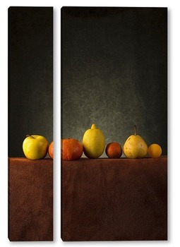 Модульная картина Натюрморт с фруктами на столе