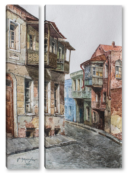 Модульная картина Улочка в Старом Тбилиси