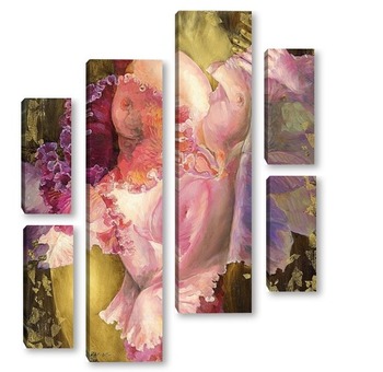 Модульная картина Розовая орхидея №1