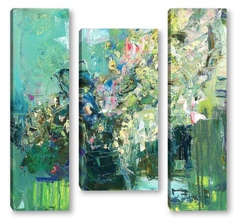 Модульная картина цветы на весеннем окне