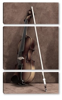 Модульная картина Смычок и скрипка