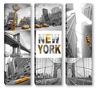 Модульная картина Прогулка по Нью-Йорку