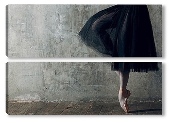 Модульная картина Балерина в черном