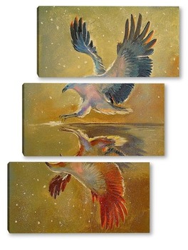Модульная картина Орел на охоте