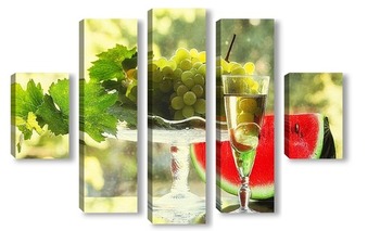 Модульная картина Из серии Солнечные ягоды