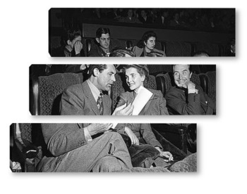 Модульная картина Гарри Грант с женой Барбарой Хьютон на премьере фильма,1945г.