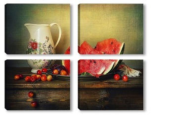 Модульная картина Любимые ягоды