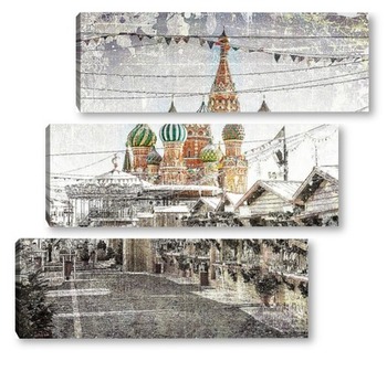 Модульная картина Москва    