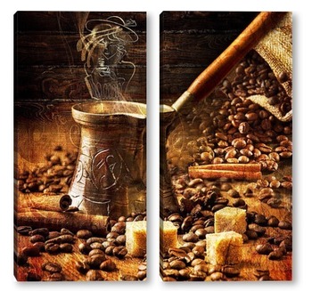 Модульная картина Турка с кофе