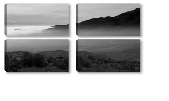 Модульная картина Туманная осень Демерджи