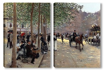 Модульная картина Улица в Париже