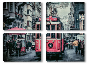Модульная картина Турецкий трамвай