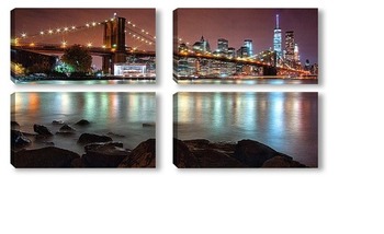 Модульная картина Brooklyn Bridge