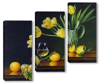 Модульная картина Натюрморт с лимонами