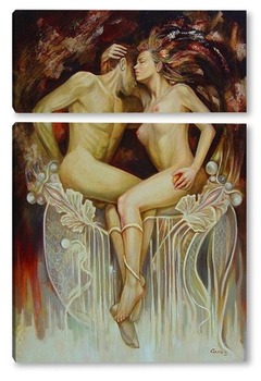 Модульная картина Адам & Ева