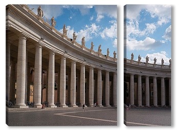 Модульная картина Колоннада на площади Святого Петра в Риме