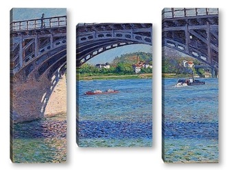 Модульная картина Мост в Аржантее и Сена
