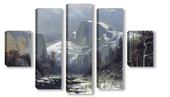Модульная картина Зима в долине Йосемити