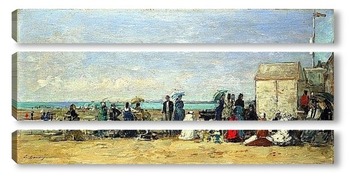 Модульная картина Пляж в Трувиле