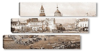 Модульная картина Лубянская площадь, 1900-е
