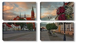 Модульная картина Старый город Белостока.