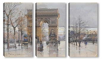 Модульная картина Париж.Триумфальная арка