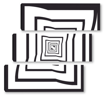 Модульная картина Искривление пространства