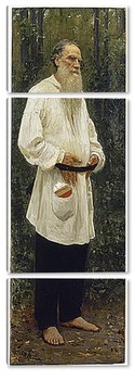 Модульная картина Лев Николаевич Толстой босой