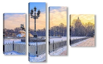 Модульная картина Санкт-Петербург. На Сенатской площади.