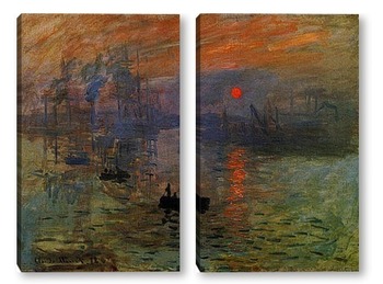 Модульная картина Впечатление,восход солнца,1873г.
