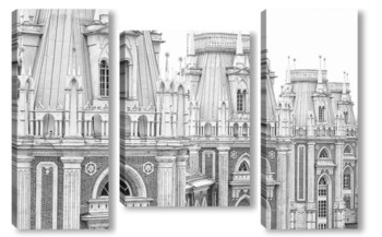 Модульная картина 4 башни