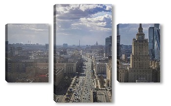 Модульная картина Moscow-city