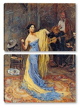 Модульная картина Портрет танцовщицы Анны Павловой