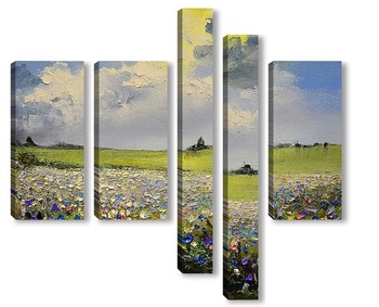 Модульная картина Бунтующее небо