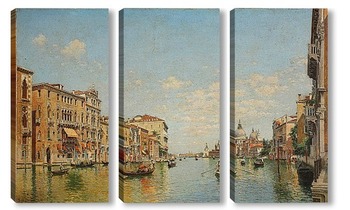 Модульная картина Вид на Большой канал в Венеции