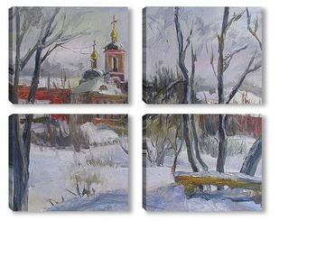 Модульная картина Покровский парк