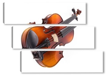 Модульная картина Скрипка на белом фоне