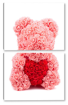 Модульная картина Bear of roses