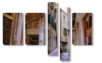 Модульная картина По узким улочкам Венеции