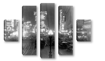 Модульная картина Таймс сквер,1920-е.