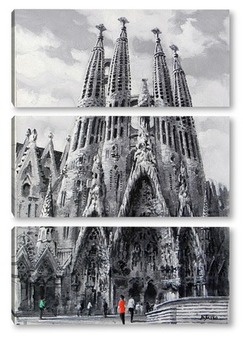 Модульная картина Барселона, Саграда Фамилия