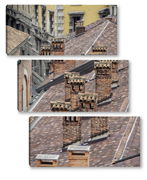 Модульная картина Крыши Милана.