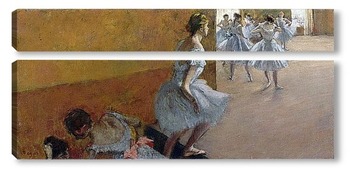 Модульная картина Танцоры, поднимающиеся по лестнице