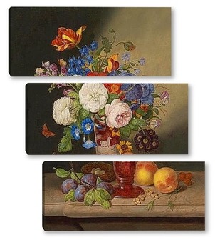 Модульная картина Букет цветов в вазе