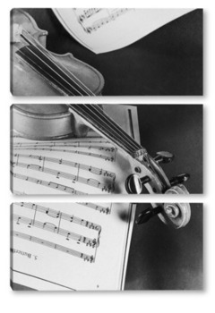 Модульная картина Скрипка и ноты