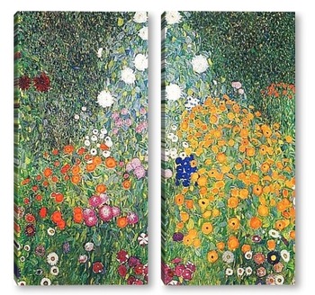 Модульная картина Цветочный сад