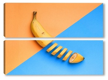 Модульная картина Композиция с бананом