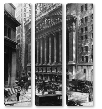 Модульная картина Нью-Йоркская фондовая биржа