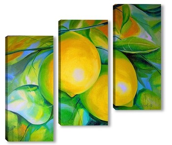 Модульная картина Лимоны 